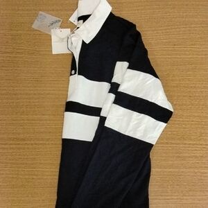 Jilly Long Sleeve Collared Rugby Knit Top